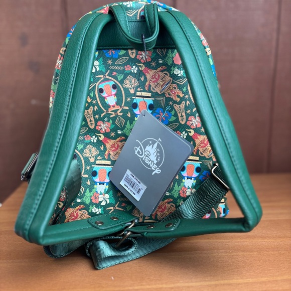 Disney Parks Loungefly 2022 Enchanted Tiki Room Tropical Green Backpack - Picture 5 of 11